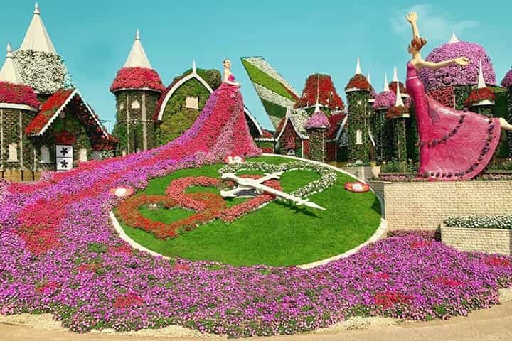 Floral Diva at Dubai Miracle Garden as the floral theme.