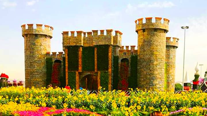 Flower Fort Structure at the Dubai Miracle Garden