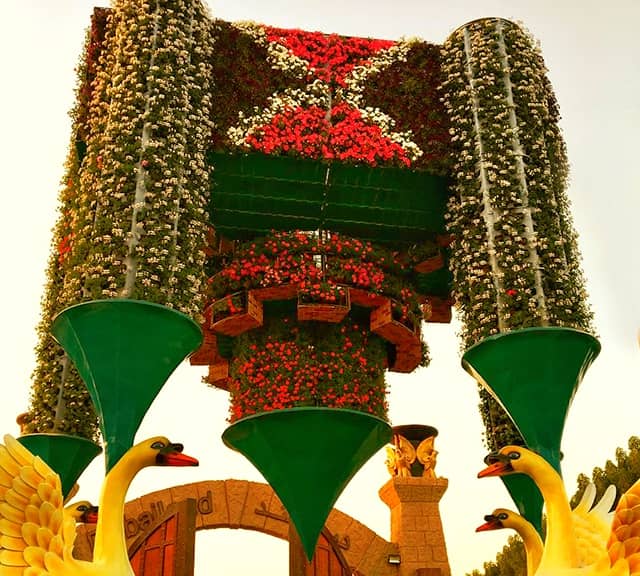 Introduction of the Inverted Castle at the Dubai Miracle Garden.