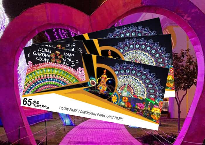 Historically the ticket prices of Dubai Garden Glow has only increased from 60 AED to 65 AED