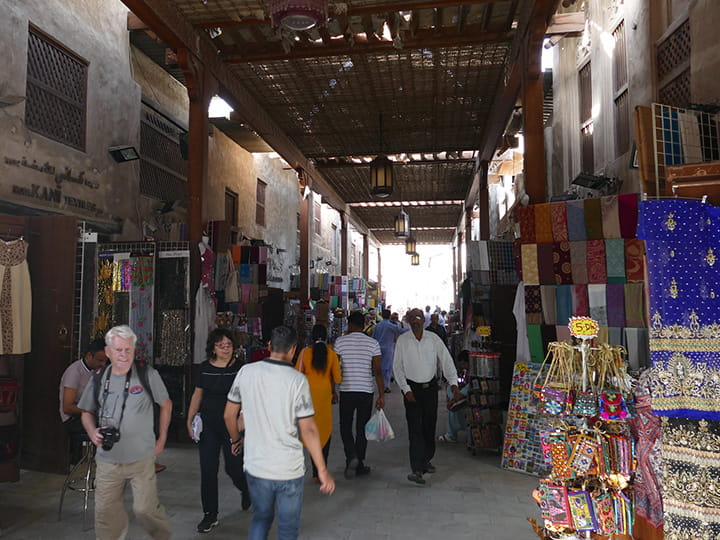 The Bur Dubai Souk is the oldest commercial market in Dubai.