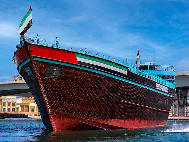 Dhow Obaid is the world's largest wooden Dhow and it was built in Dubai.