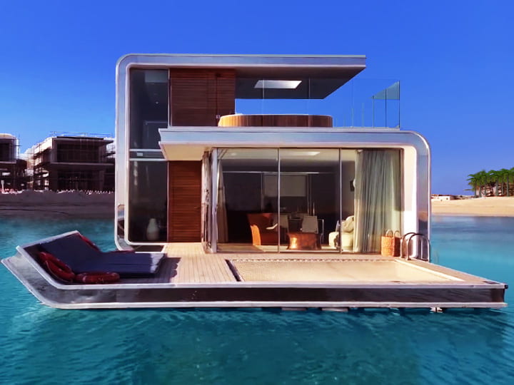 Dubai offers the world's first and luxurious floating villas.