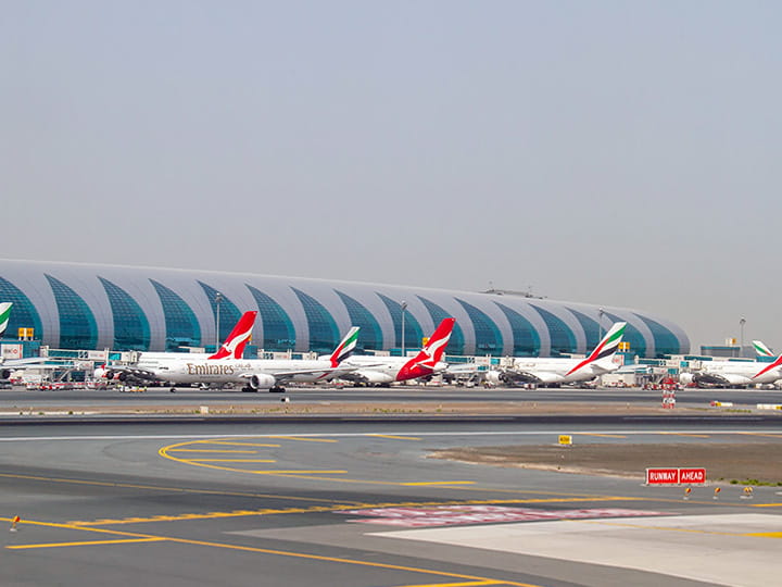 The Dubai International Airport DXB is the busiest airport in the world for international passenger traffic.