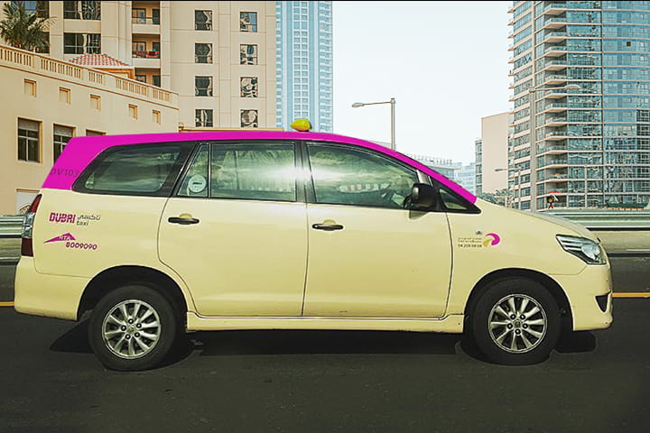 Dubai offers pink taxis for female passengers with female taxi drivers.