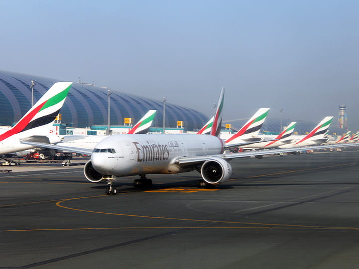 Emirates Airline operates from Dubai