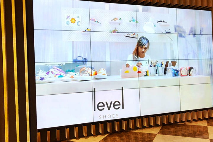 The Level Shoes located inside the Dubai Mall is the world's largest luxury shoe retailer.