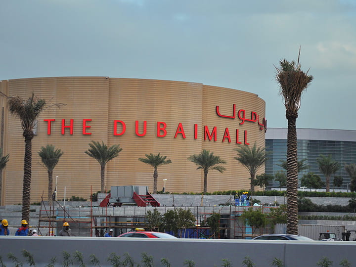 The Dubai Mall is the second largest mall in the world.