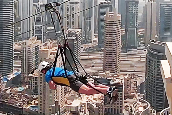 X-Line Dubai is the world's longest urban zipline.