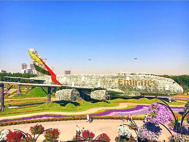 Dubai Miracle Garden Guinness Book of World Records Airbus a380